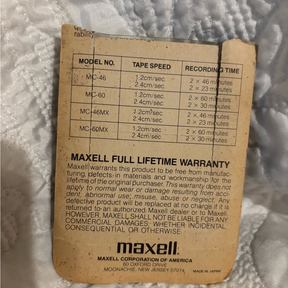 Microcassette MC-60 - Red and Black vintage one pack  includes two tapes - Picture 4 of 4